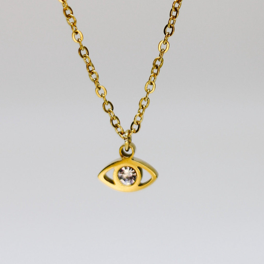 18K Gold Filled Evil Eye Necklace