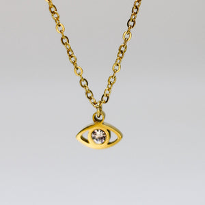 18K Gold Filled Evil Eye Necklace