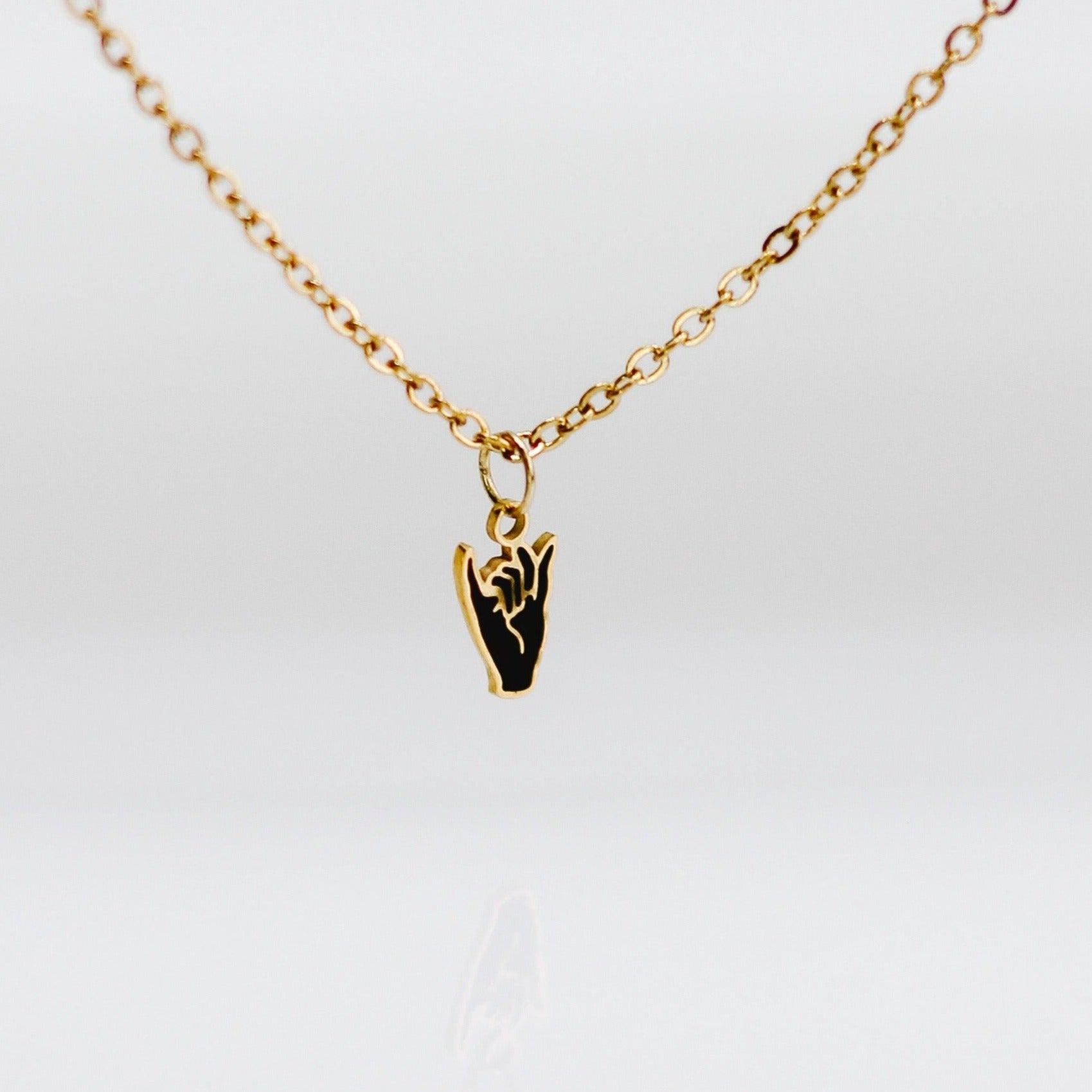 18K Gold Filled Pinky Promise Necklace