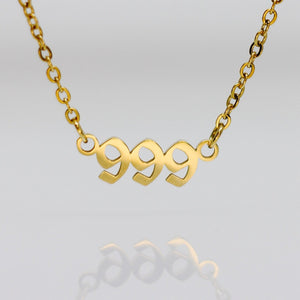 18K Gold Filled Angel Number Necklace