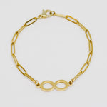 18K Gold Filled Infinity Bracelet