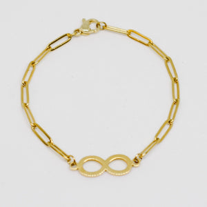 18K Gold Filled Infinity Bracelet