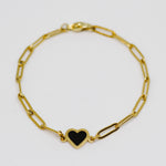 18K Gold Filled One In A Million Heart Bracelet