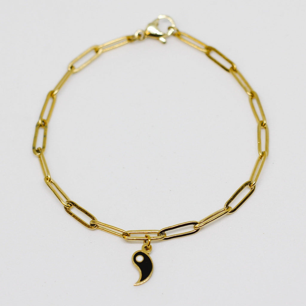 18K Gold Filled Yin Yang Bracelet
