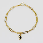 18K Gold Filled Yin Yang Bracelet