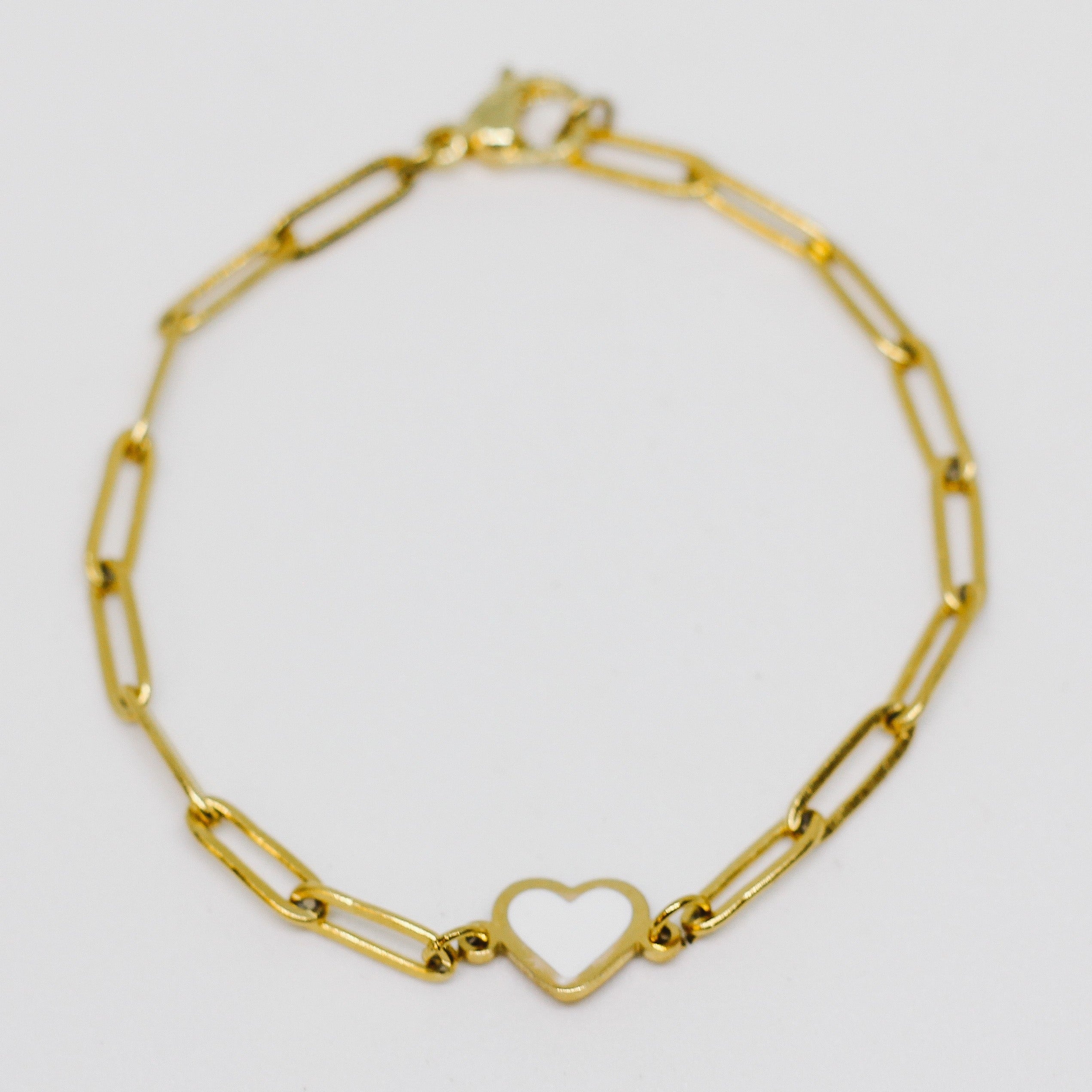 18K Gold Filled One In A Million Heart Bracelet