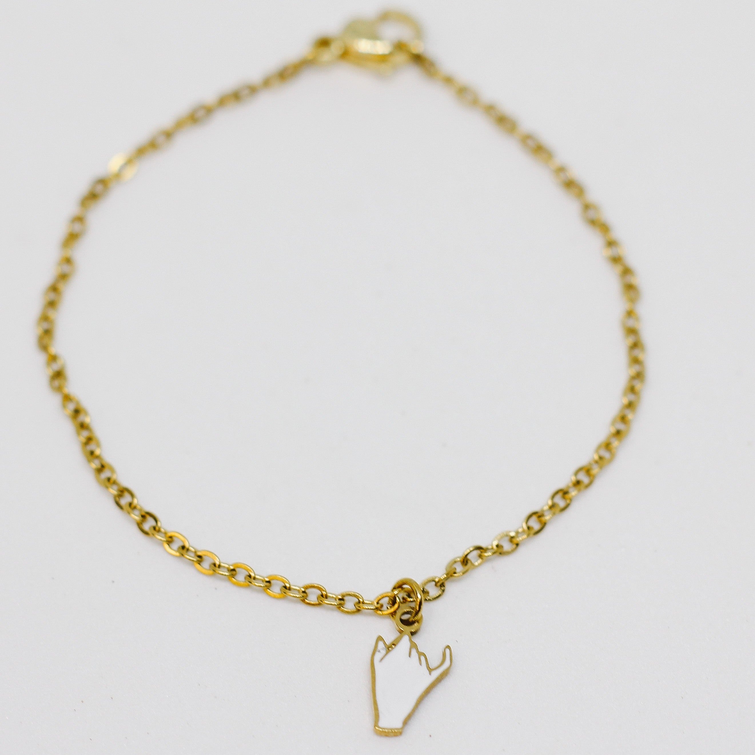18K Gold Filled Pinky Promise Bracelet