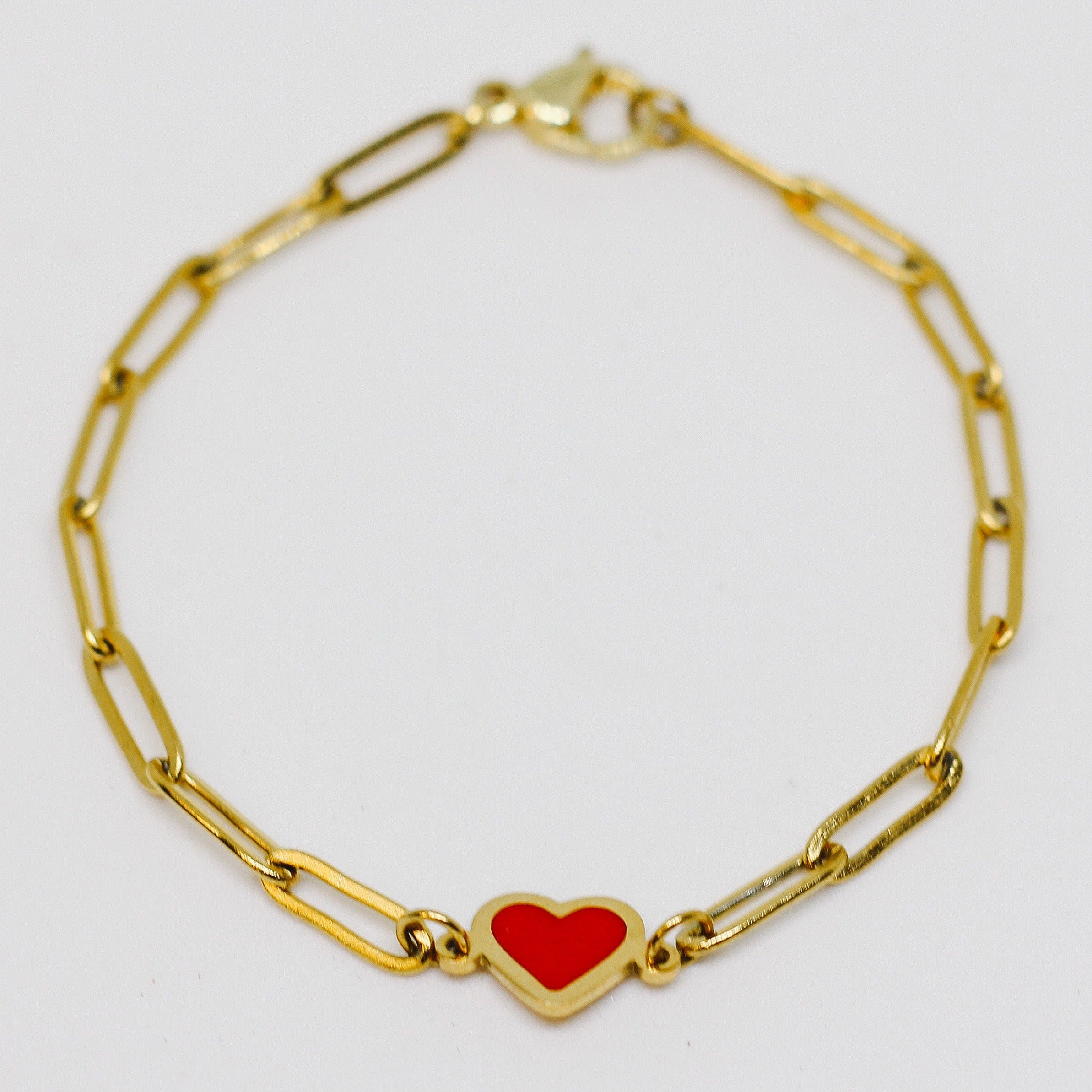 18K Gold Filled One In A Million Heart Bracelet