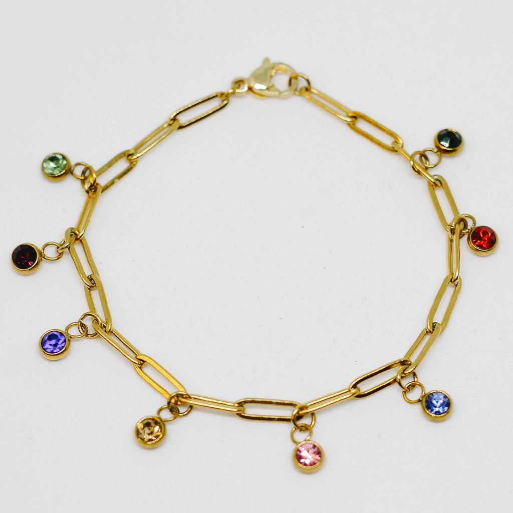 18K Gold Filled Charm Bracelet