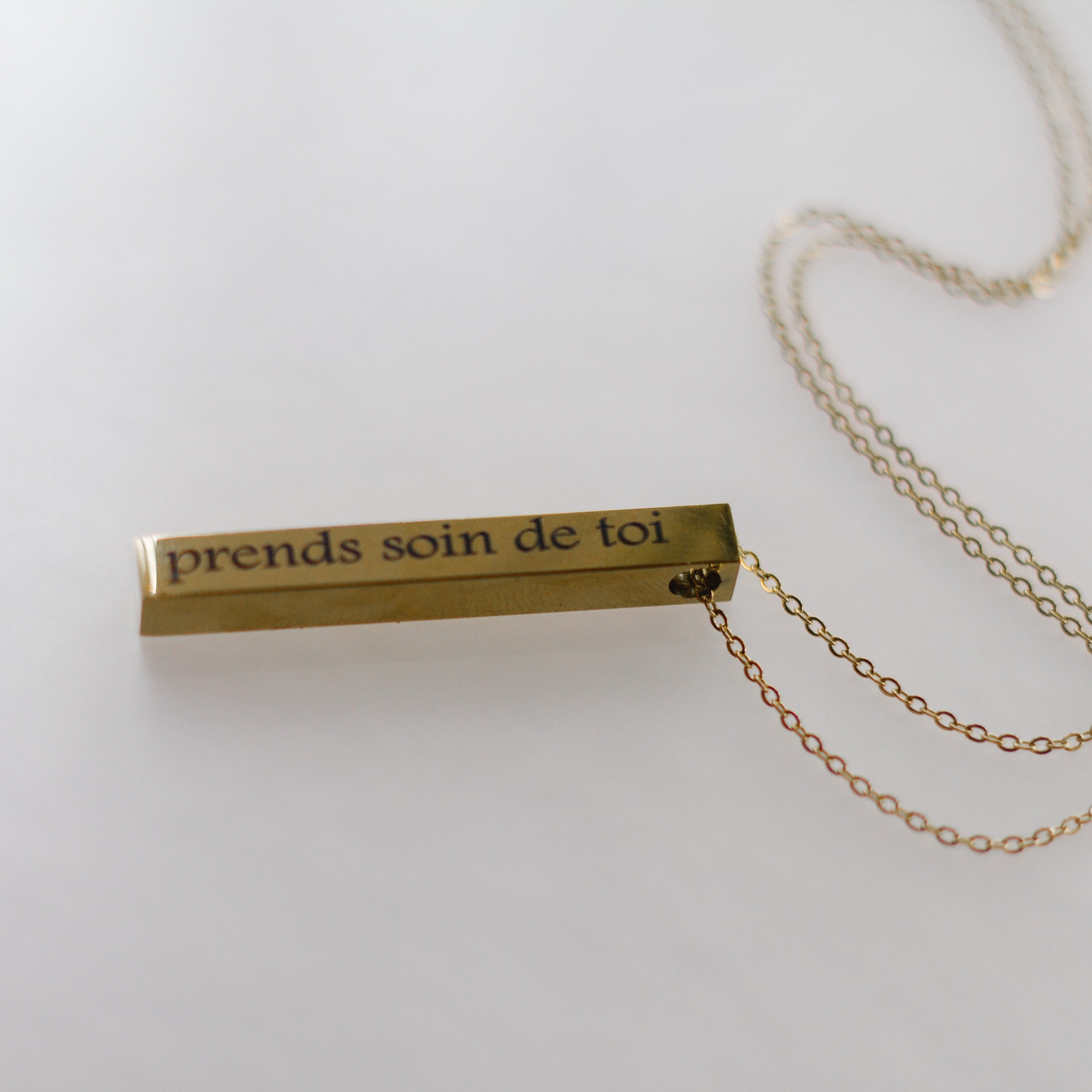 Stainless Steel Bar Necklace