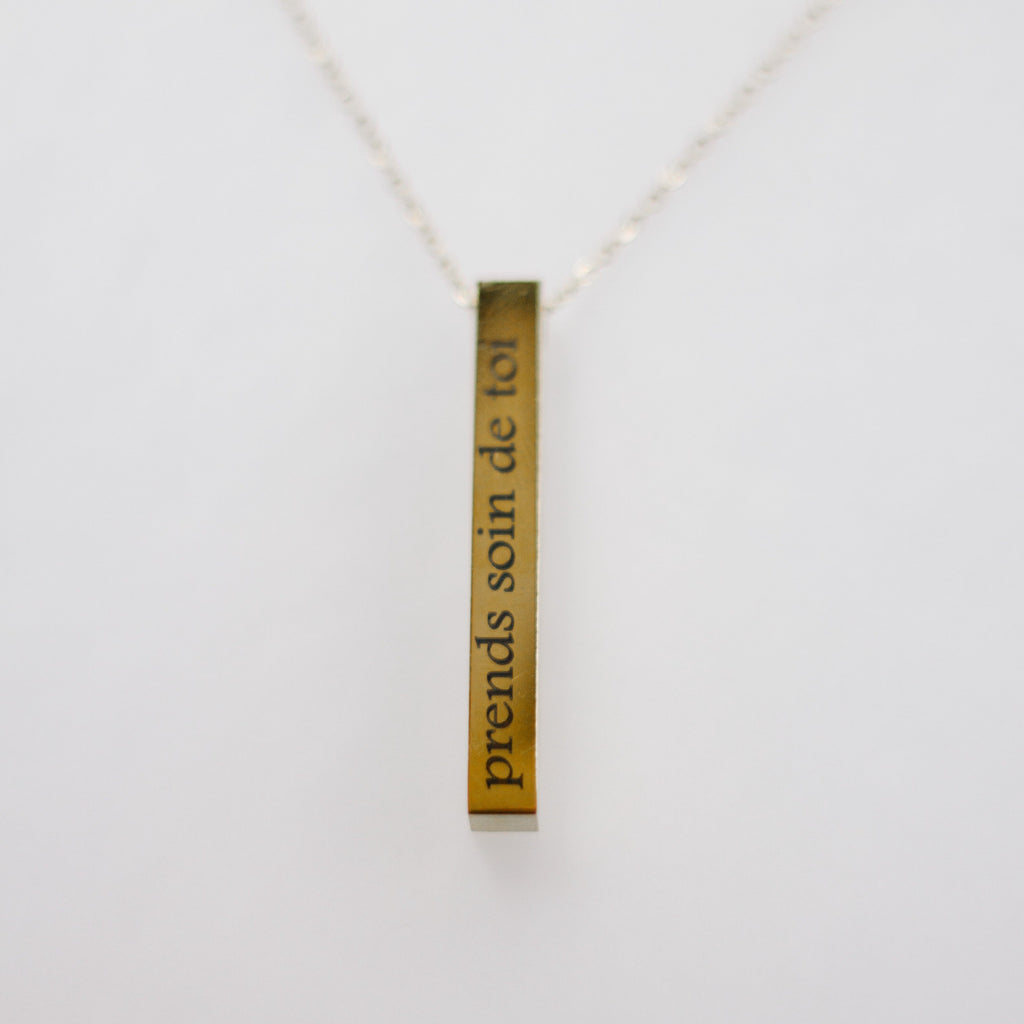 Stainless Steel Bar Necklace