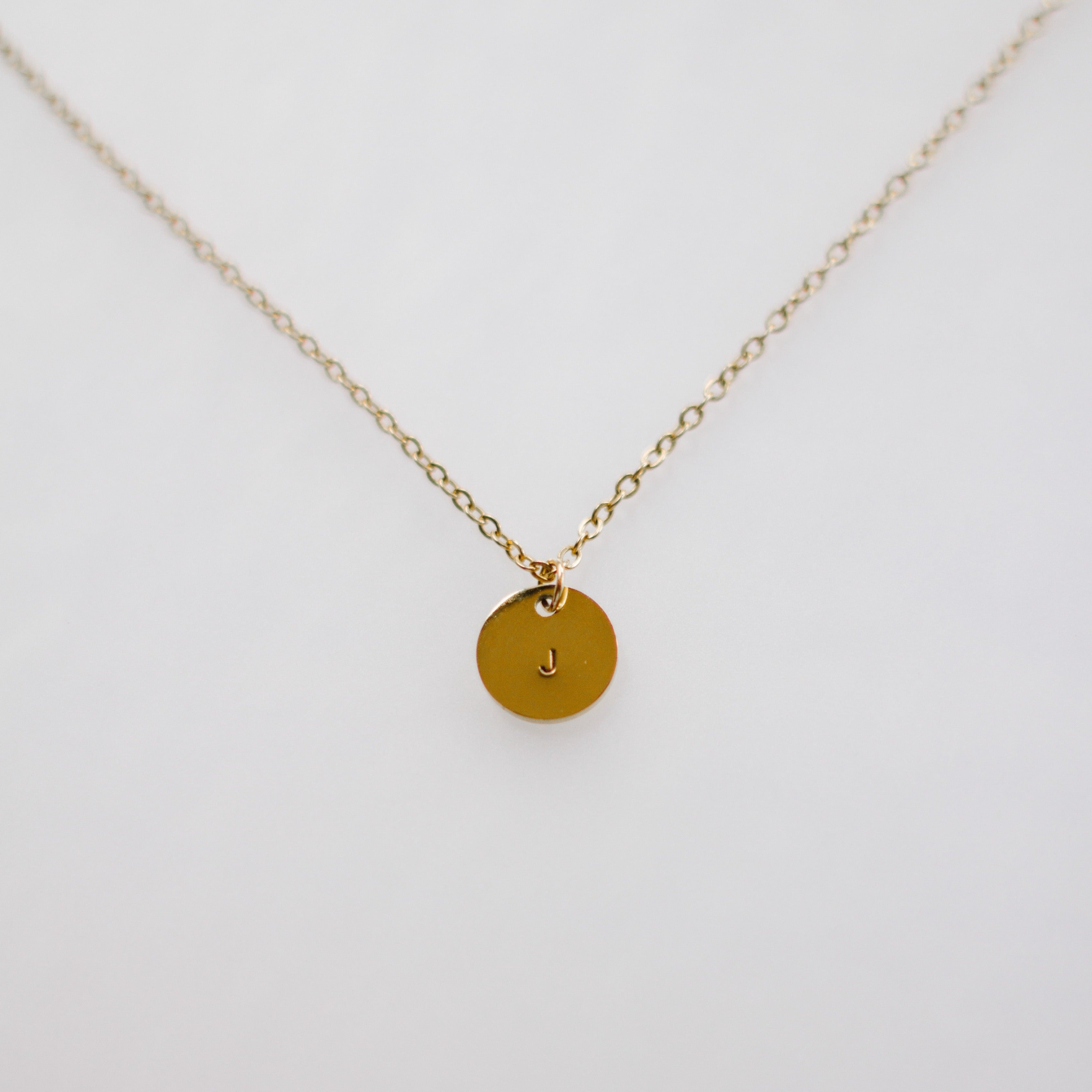 Stainless Steel Initial Necklaces